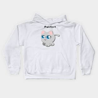 Purrfect Kitten Design Kids Hoodie